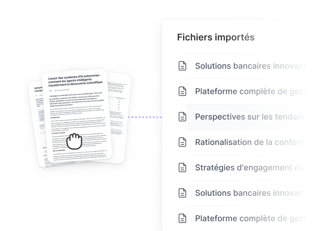 Illustration du produit Import & traitement IA