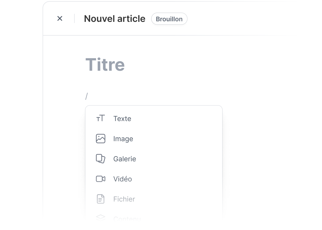 Illustration du produit Éditeur de contenu