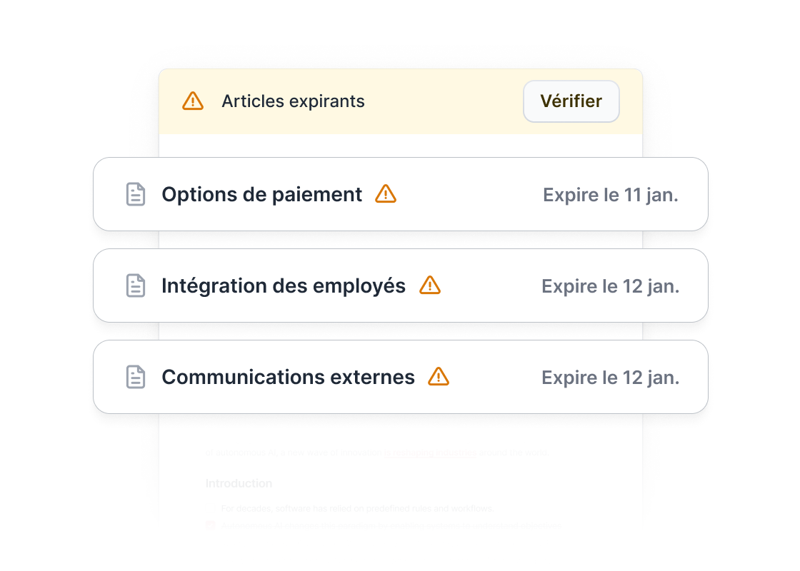 Illustration du produit Gestion des expirations