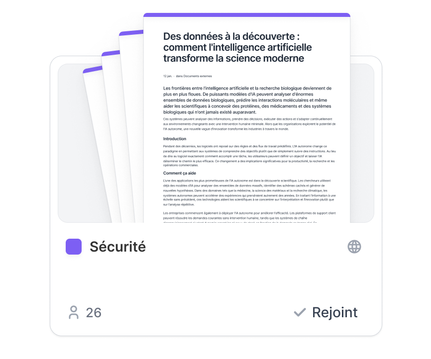 Un espace qui réunit 26 membres et les articles qui y sont publiés