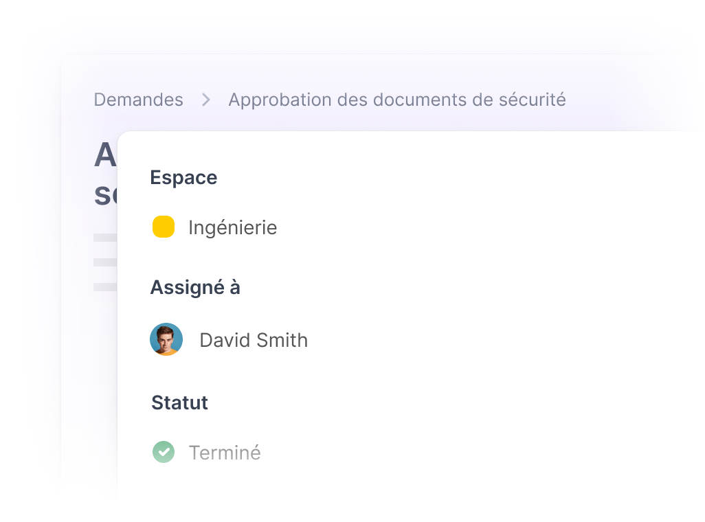 Attribués à un responsable