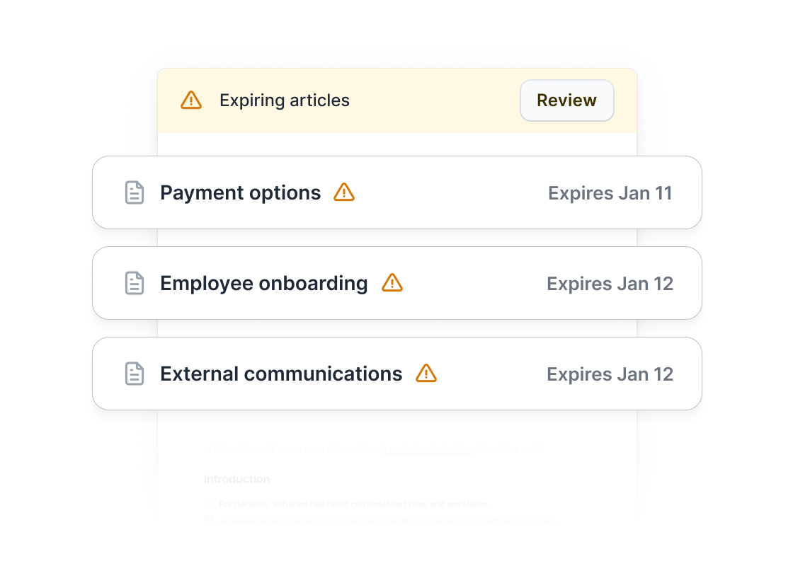 Expiration Management product illustration