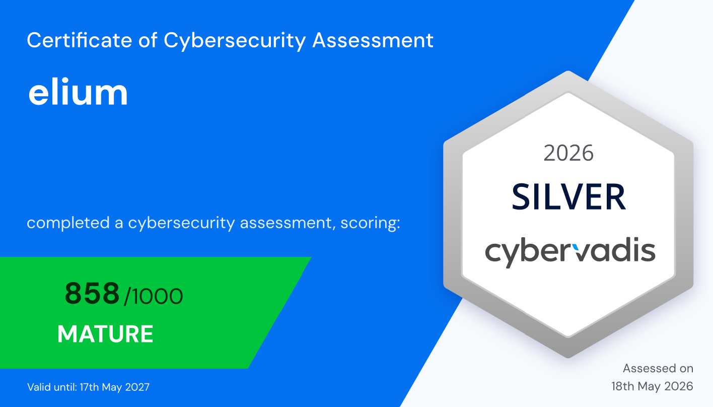 CyberVadis assessment renewed – 858/1000